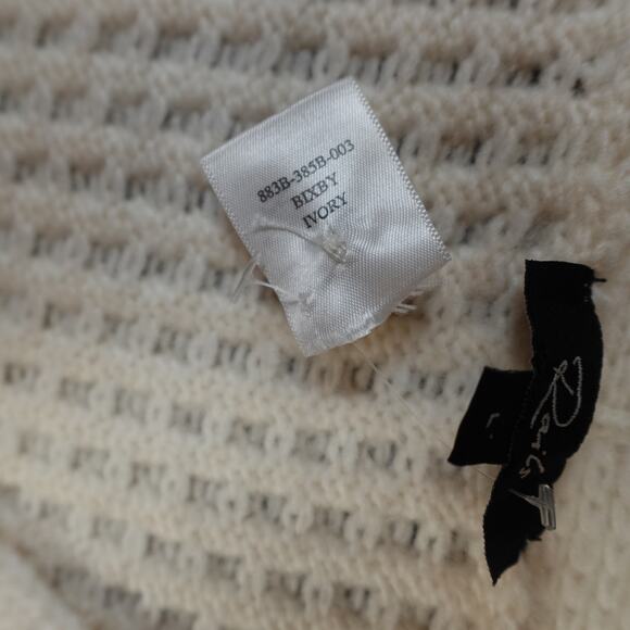 Rails Cardigan Womens Large Bixby Cable Knit Sweater Ivory Rhinestone Button - Picture 4 of 9